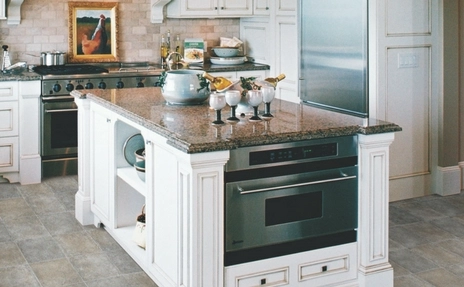 Countertops in kitchen